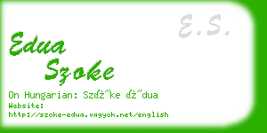 edua szoke business card